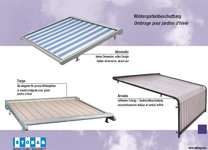Beispiel für eine Markisenbeschattung der Firma Stobag